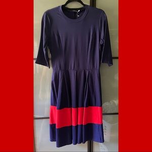 👗knit dress with POCKETS